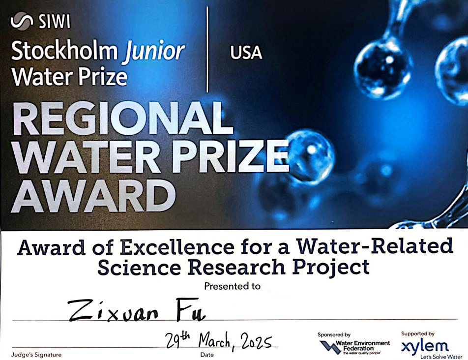 Stockholm Junior Water Prize - Regional Award